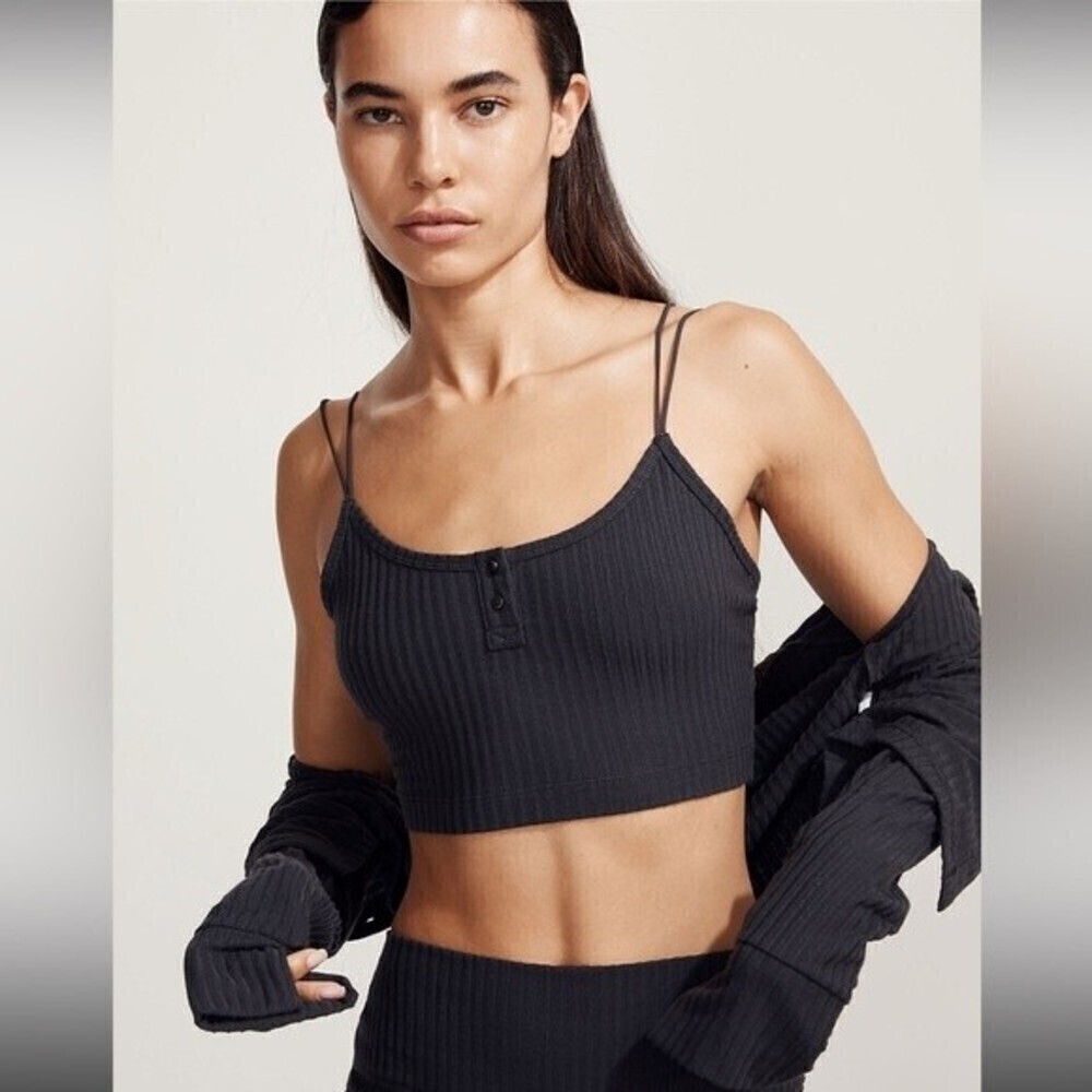 madewell MWL brushed ribbed cropped tank 2022